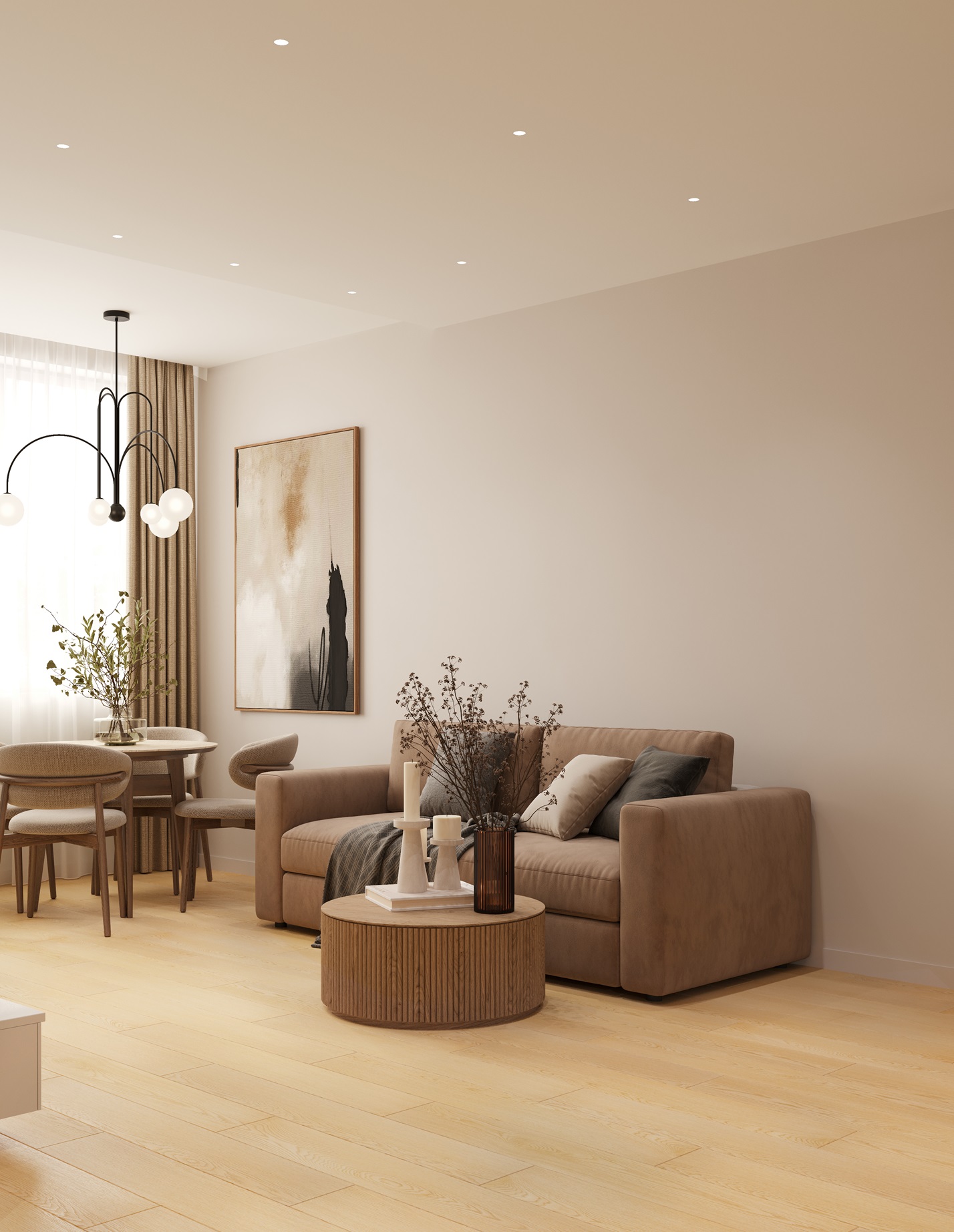 SPC ламинат First Floor Доска палуба 1F056 Отборный бежевый дуб